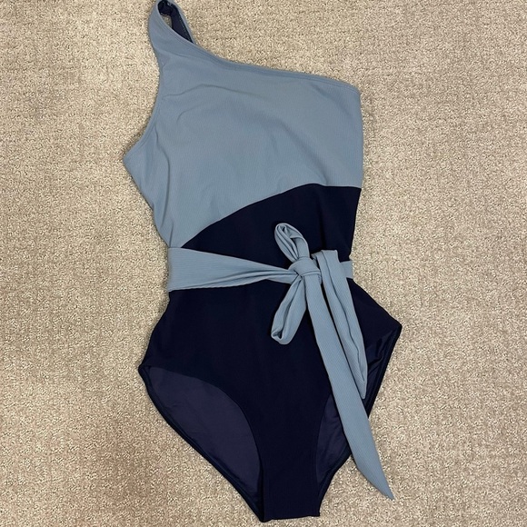 NWOT Mack and Mal Ribbed Contour Colorblock One Piece Small - Picture 2 of 4